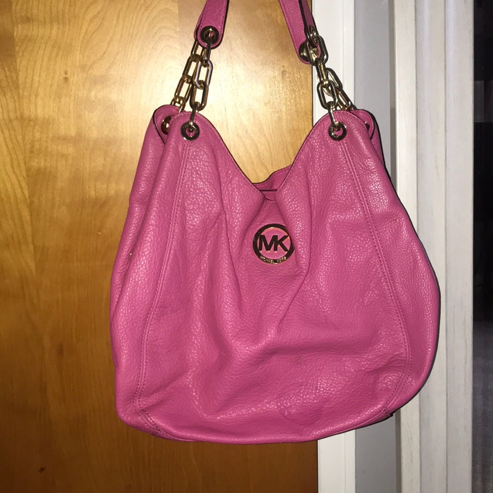 Hot pink Michael Kors purse